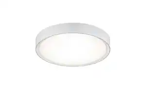 Badezimmer-Deckenleuchte Clarimo in Weiß max. 18 Watt Deckenlampe, Weiß