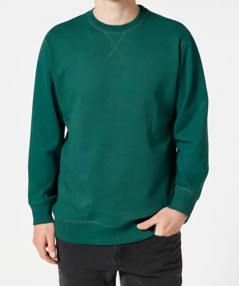 Bild 1 von Sweatshirt mit Rippbündchen, tanne