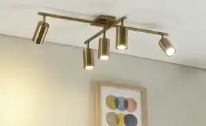 Trio Deckenstrahler, 5-flammig, altmessing