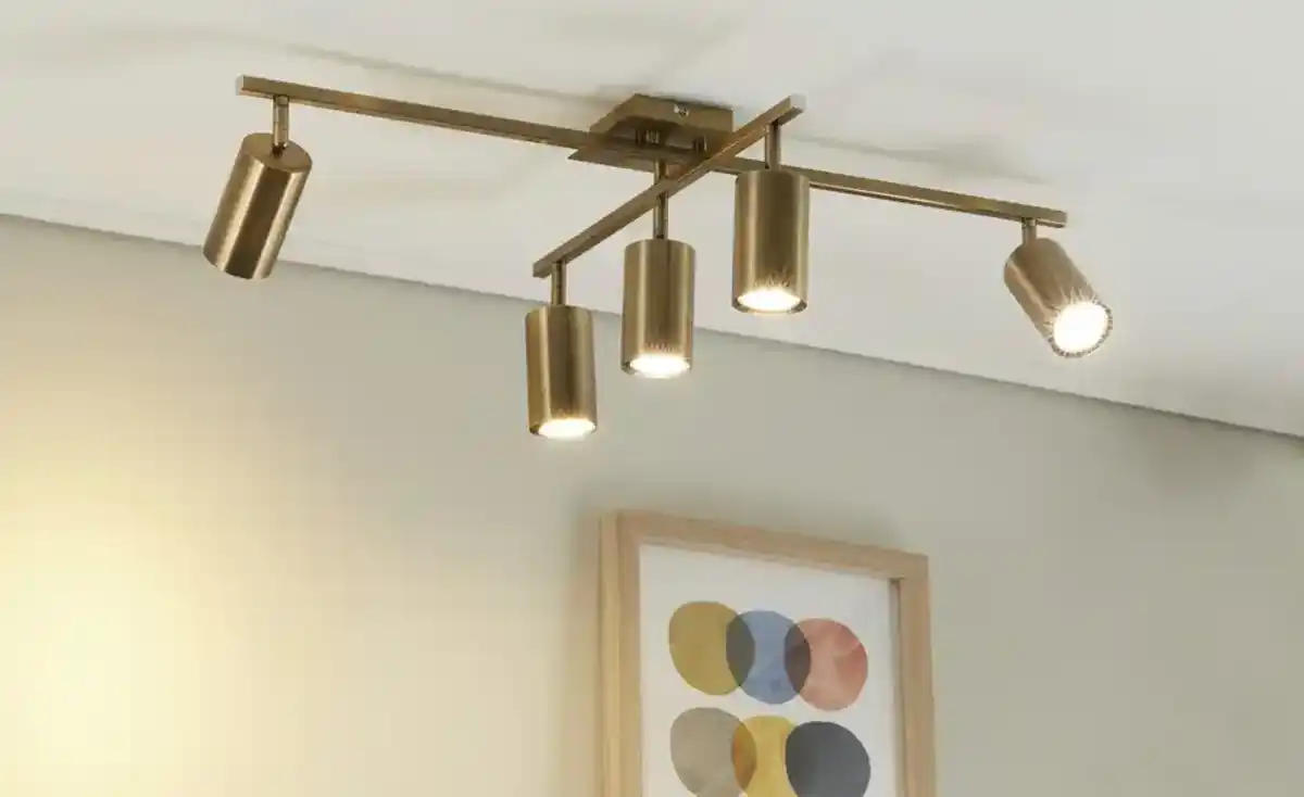 Bild 1 von Trio Deckenstrahler, 5-flammig, altmessing