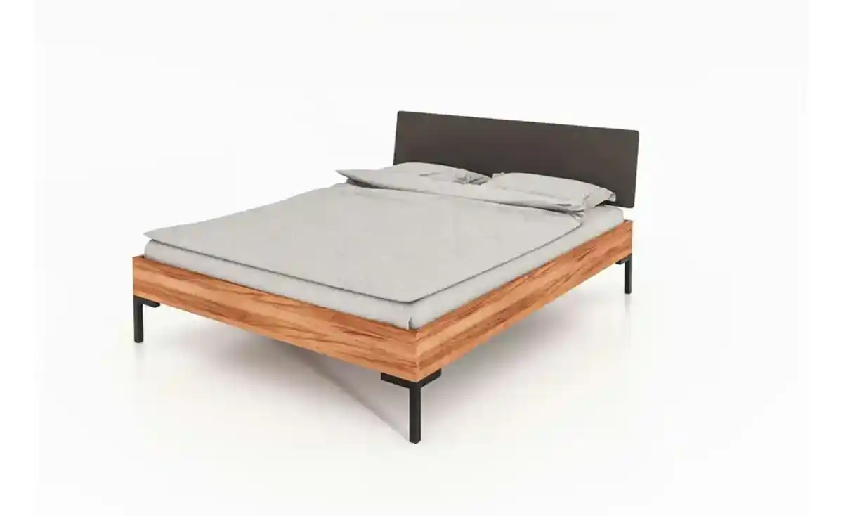 Bild 2 von Massivholzbett mit gepolstertem Kopfteil Clara