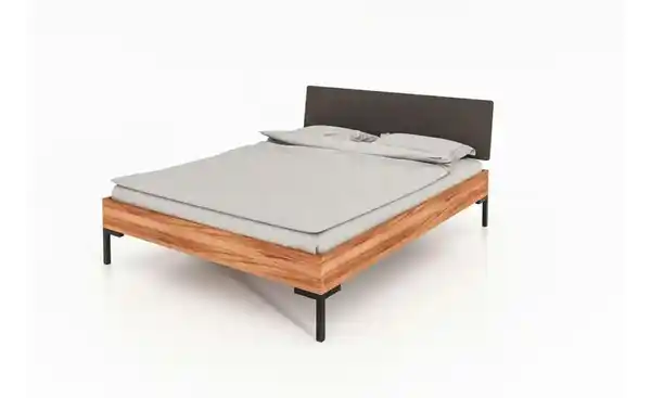 Bild 2 von Massivholzbett mit gepolstertem Kopfteil Clara