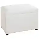 Bild 1 von Truhenbank, Weiß, Textil, 58x42x39 cm, Esszimmer, Bänke, Sitzbänke