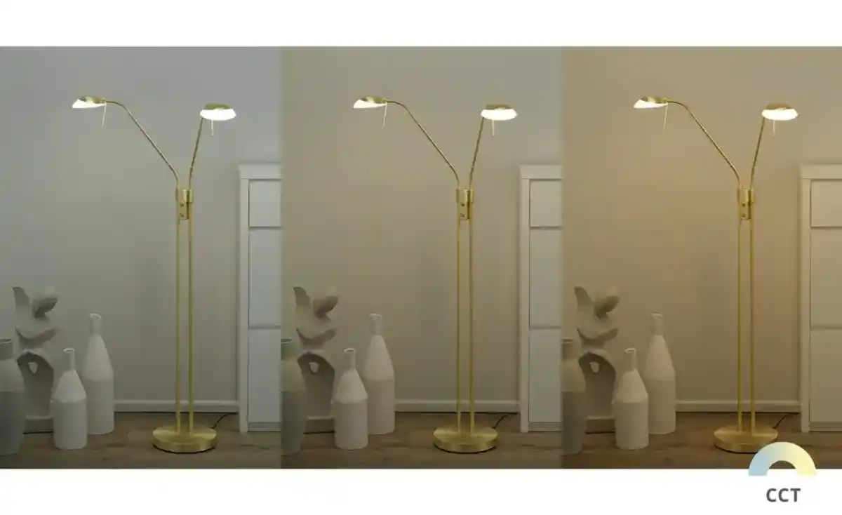 Bild 3 von Fischer-Honsel LED-Lese-Leuchte 2-flammig, messing-matt