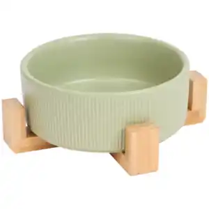 Futternapf mit Bambusständer