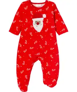 Newborn Strampler Weihnachten, rot