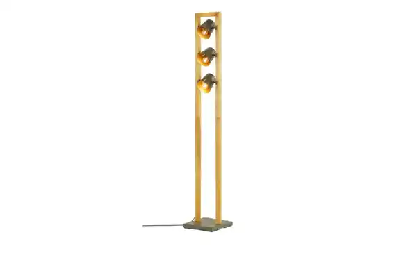 Bild 2 von Trio Stehleuchte, 3-flammig, Nickel antik/Pinienholz Bell