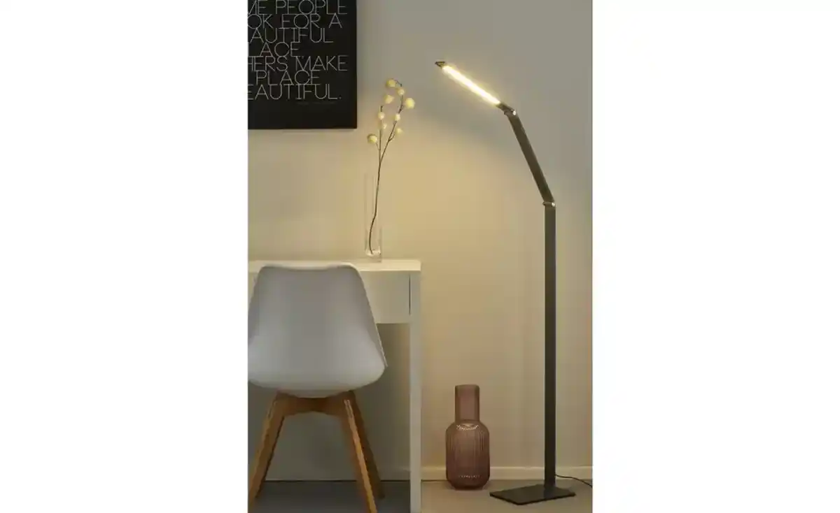 Bild 1 von Fischer-Honsel LED-Stehleuchte, anthrazit-grau mit Dimmer