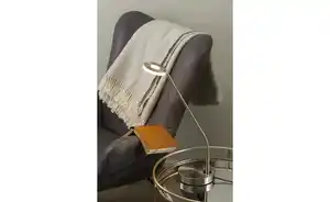 Fischer-Honsel LED-Schreibtischleuchte, Nickel-matt mit Dimmer