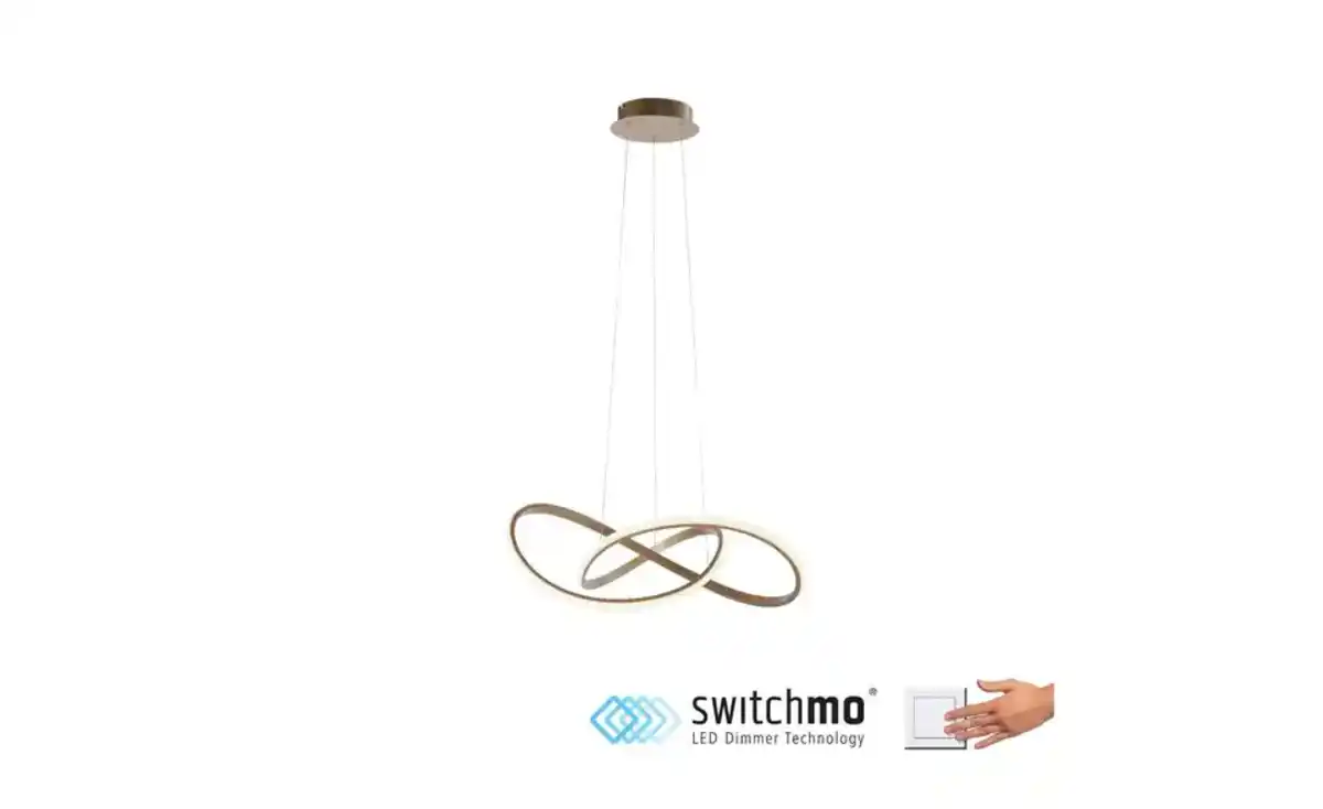 Bild 2 von Paul Neuhaus LED-Pendelleuchte, messing-matt, geschwungen