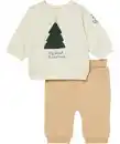 Bild 1 von Newborn Sweatshirt + Hose Weihnachten, Beige