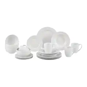 Kombiservice Rosemary Weiß 20-teilig, Weiß