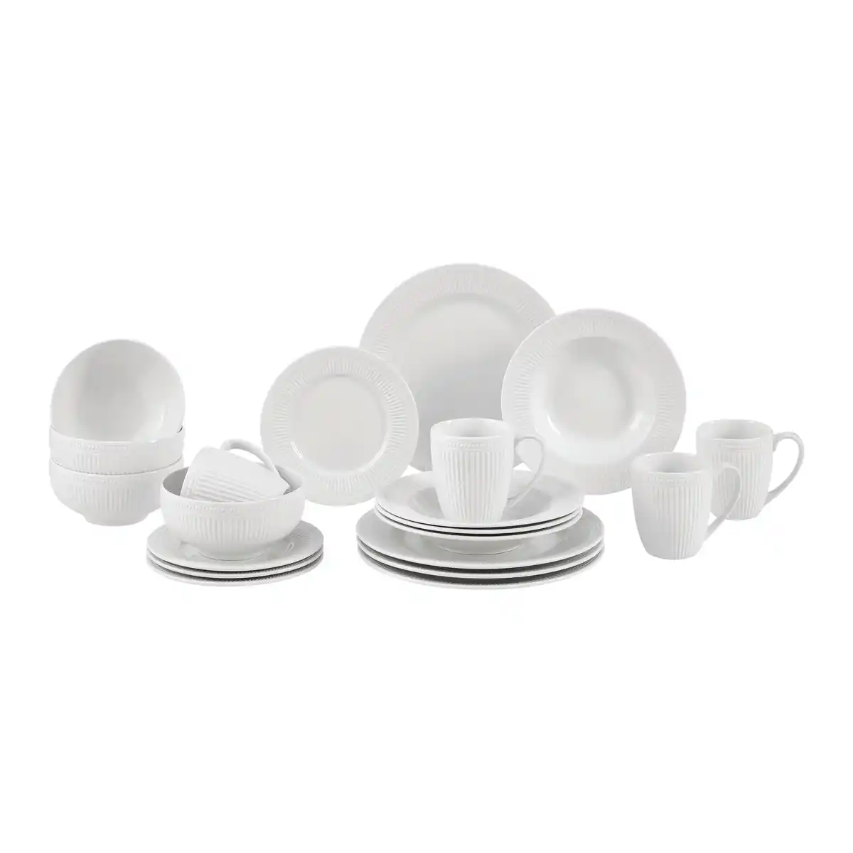 Bild 1 von Kombiservice Rosemary Weiß 20-teilig, Weiß