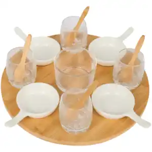 Servierset auf Drehteller