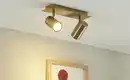 Bild 1 von Trio Deckenstrahler, 2-flammig, altmessing
