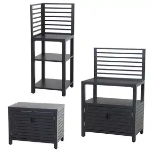 Outdoorküche Anthrazit ca. 236x90x56 cm, Anthrazit