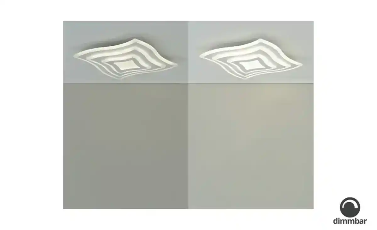 Bild 3 von Fischer-Honsel LED-Deckenleuchte weiß ´quadratisch geschwungen`