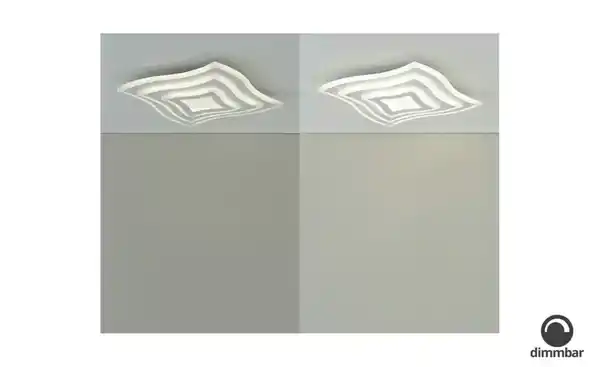 Bild 3 von Fischer-Honsel LED-Deckenleuchte weiß ´quadratisch geschwungen`