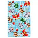 Bild 1 von Ben'n'jen Kinderteppich Lovely Kids, Mehrfarbig, Hellblau, Textil, Tier, rechteckig, 67x125 cm, Oeko-Tex® Standard 100, für Fußbodenheizung geeignet, rutschfest, Teppiche & Böden, Teppiche, Teppi