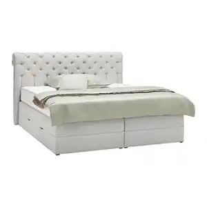 Boxspringbett Belano Hellgrau ca. 200x200cm, Hellgrau