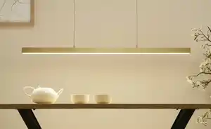 Paul Neuhaus LED-Pendelleuchte, messing-matt mit Touchdimmer