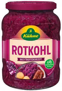 KÜHNE Rotkohl oder Apfelrotkohl, 680-g-Glas