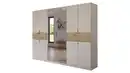 Bild 1 von Kleiderschrank mit Spiegel beige Artisan Eiche 271 cm -  rauch - SAJO