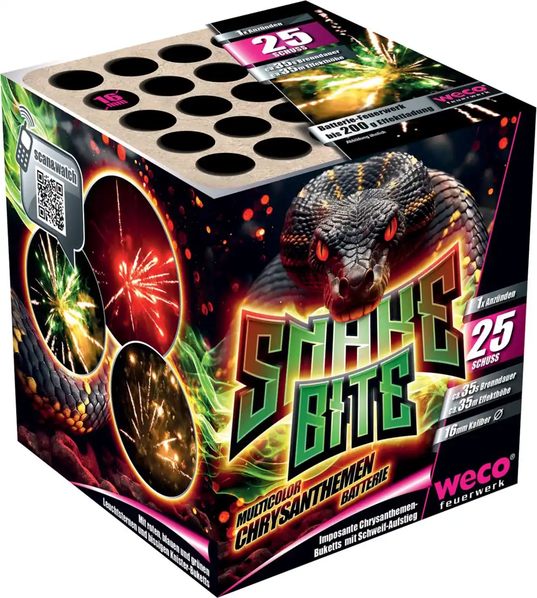 Bild 1 von WECO »Snake Bite« Feuerwerksbatterie