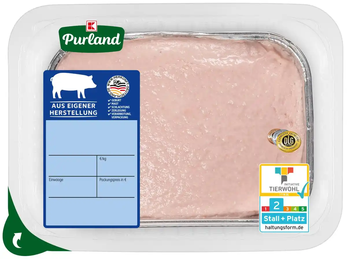 Bild 1 von K-PURLAND Bayerischer Leberkäse fein, 500-g-Packg.