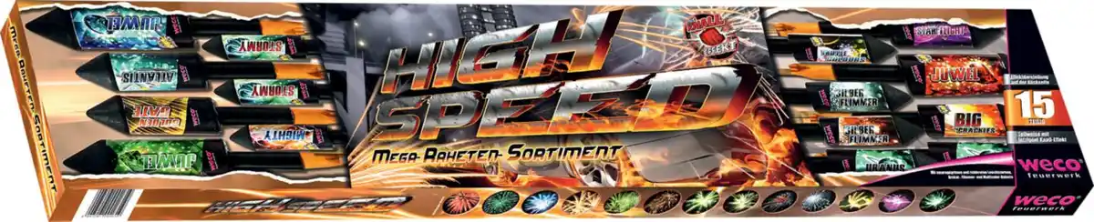 Bild 1 von WECO Mega-Raketen-Sortiment »High Speed«, 15-teilig