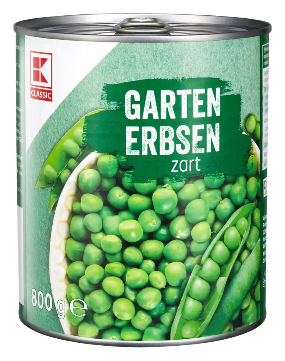 Bild 1 von K-CLASSIC Gartenerbsen, 800-g-Dose