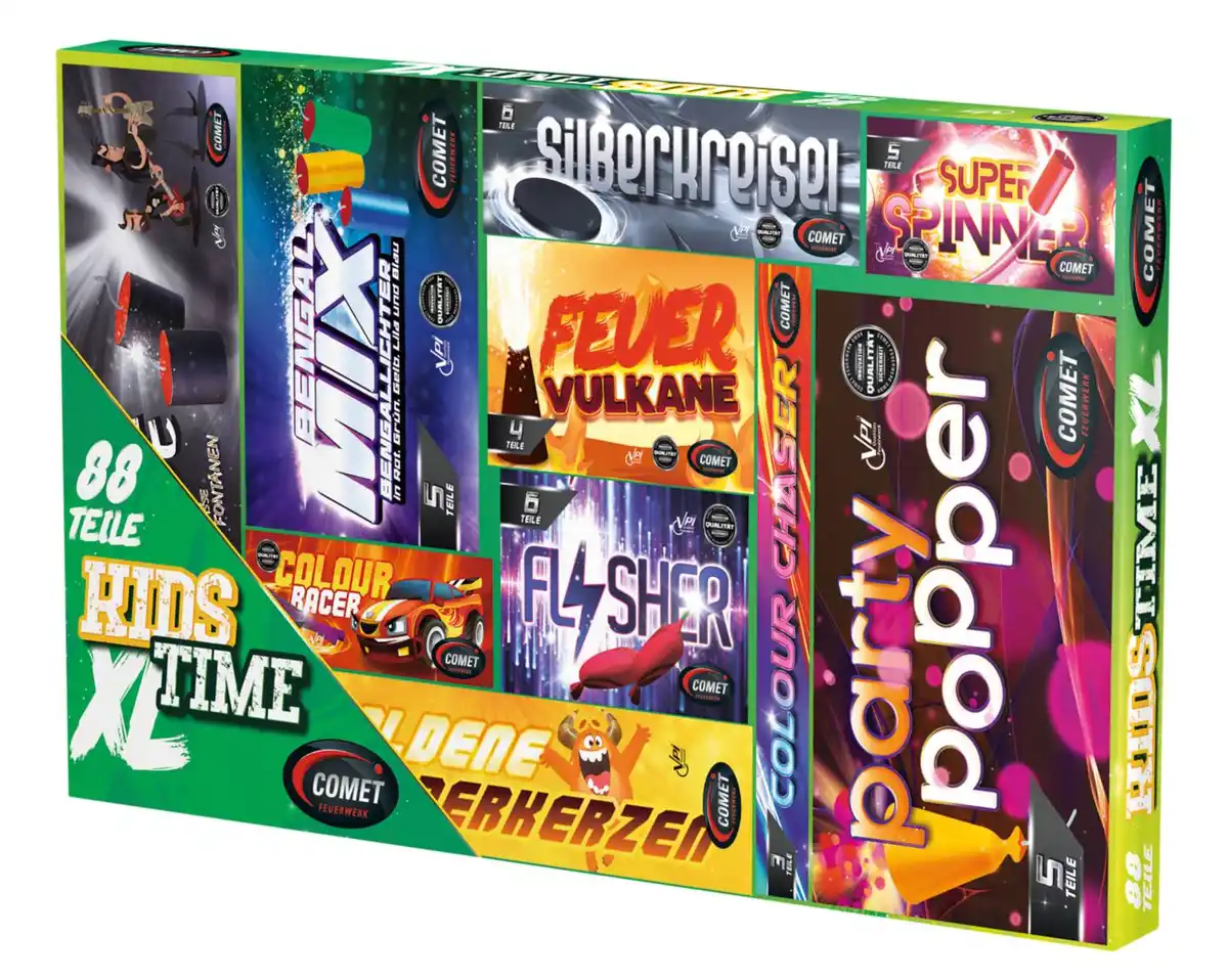 Bild 1 von COMET Jugendfeuerwerk-Sortiment »Kids Time XL«, 88-teilig