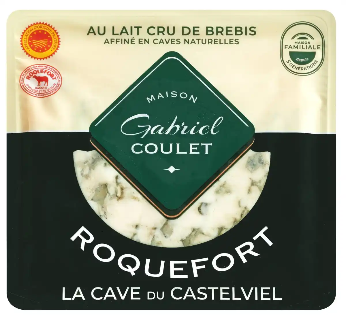 Bild 1 von GABRIEL COULET Castelviel Roquefort AOP, 100-g-Packg.