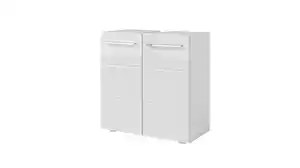 Waschbeckenunterschrank weiß hochglanz - 60 cm - MANDY