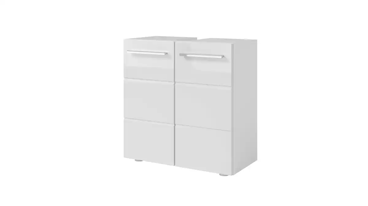 Bild 1 von Waschbeckenunterschrank weiß hochglanz - 60 cm - MANDY