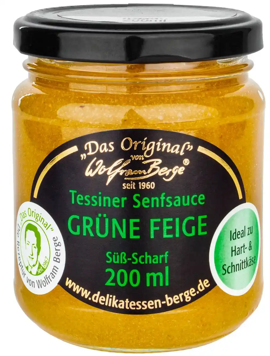 Bild 1 von WOLFRAM BERGE Orig. Tessiner Feigen-Senfsauce, 200-ml-Glas