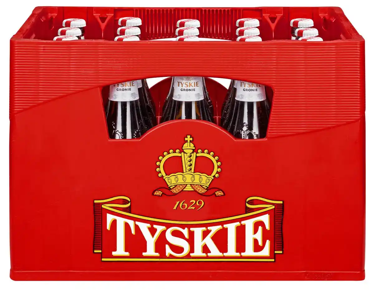 Bild 1 von TYSKIE Premium-Pils, Ka. 20 x 0,5-l-Fl.