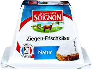 SOIGNON Ziegen-Frischkäse Natur, 150-g-Becher