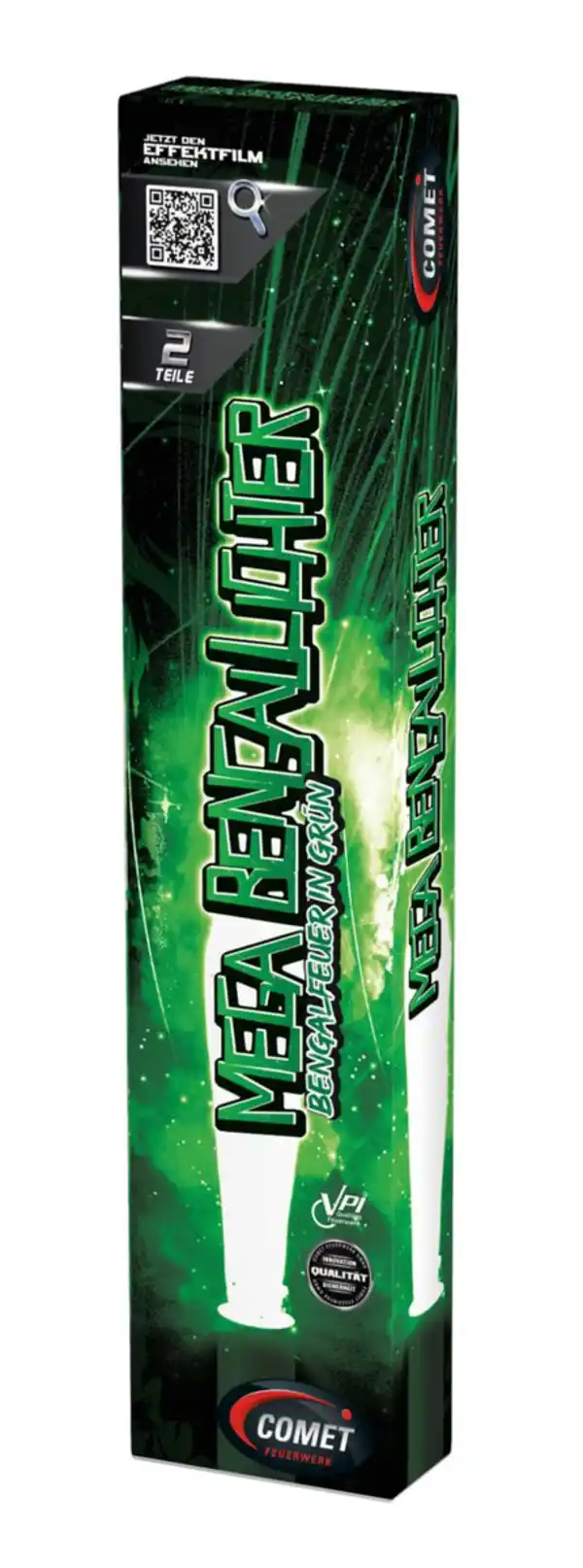 Bild 2 von COMET »Mega Bengallichter« Grün Jugendfeuerwerk, 2-St.-Packg.