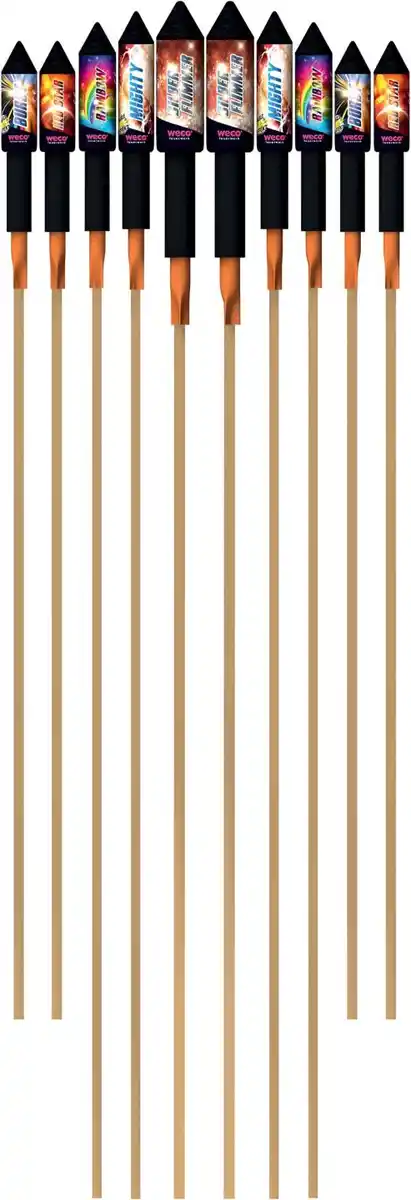 Bild 2 von WECO Brillant-Raketen-Sortiment »Dimension«, 10-teilig