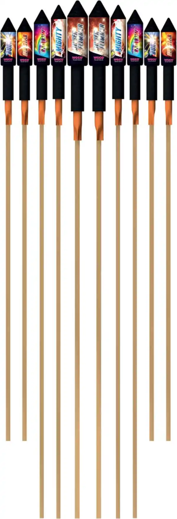 Bild 2 von WECO Brillant-Raketen-Sortiment »Dimension«, 10-teilig