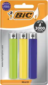 BIC Feuerzeuge »Maxi«, 3-St.-Packg.