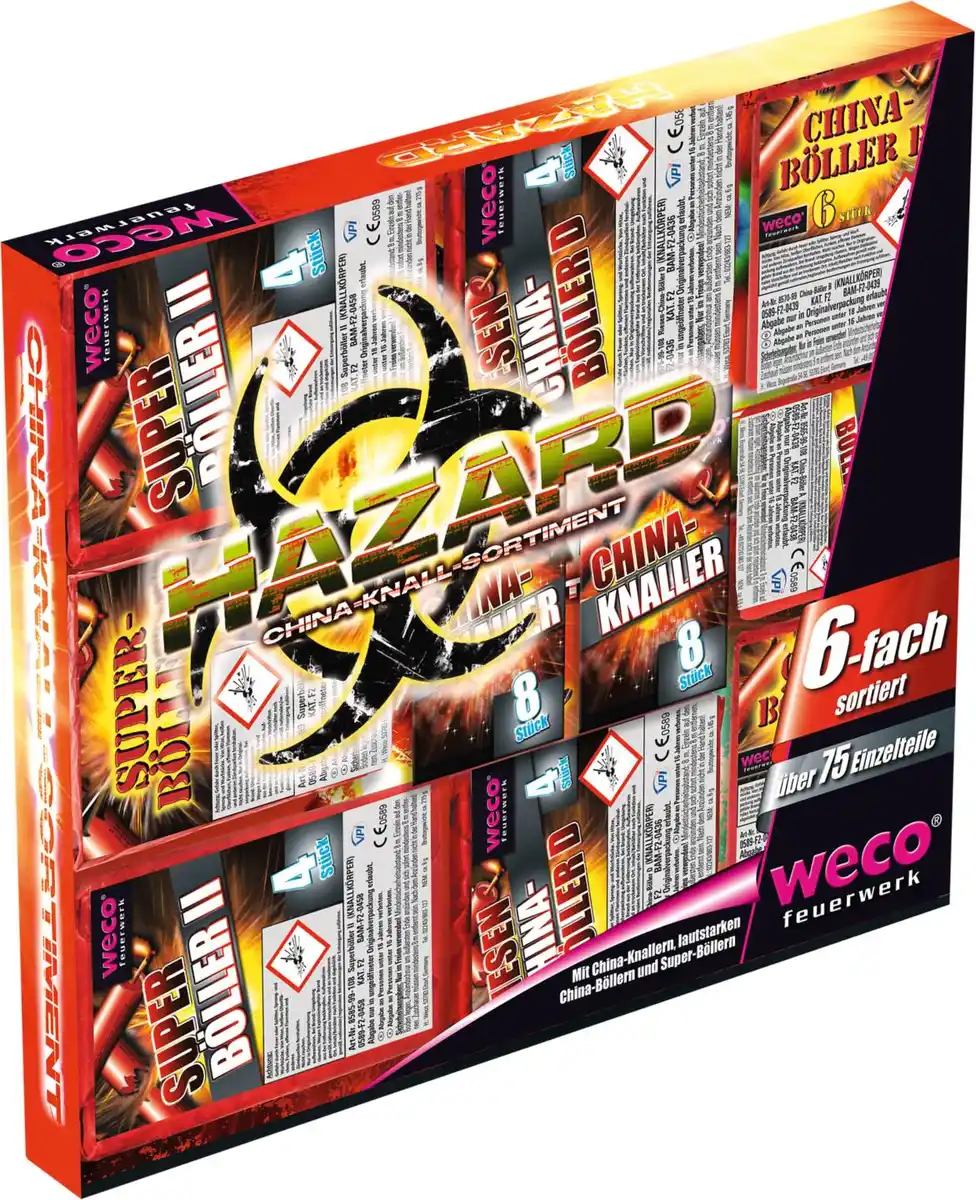Bild 1 von WECO China-Knall-Sortiment »Hazard«, Packg.