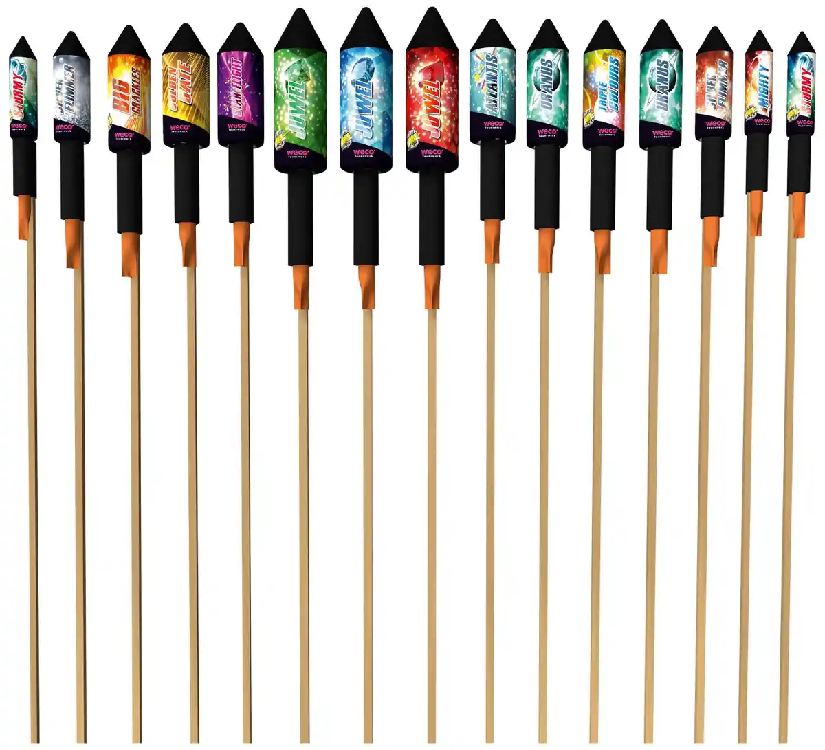 Bild 2 von WECO Mega-Raketen-Sortiment »High Speed«, 15-teilig