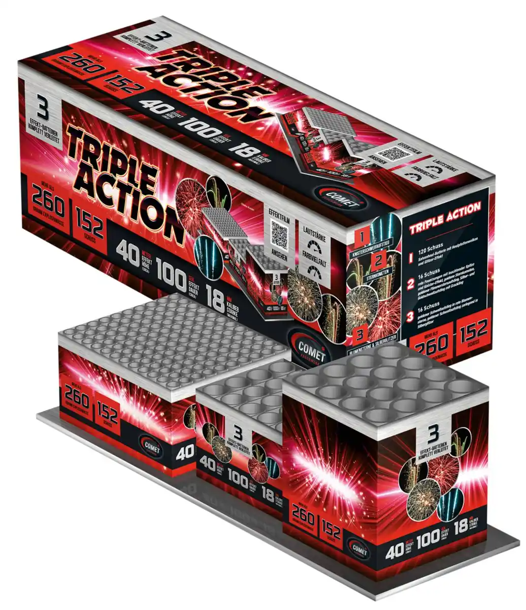 Bild 1 von COMET Verbund-Feuerwerk »Triple Action«