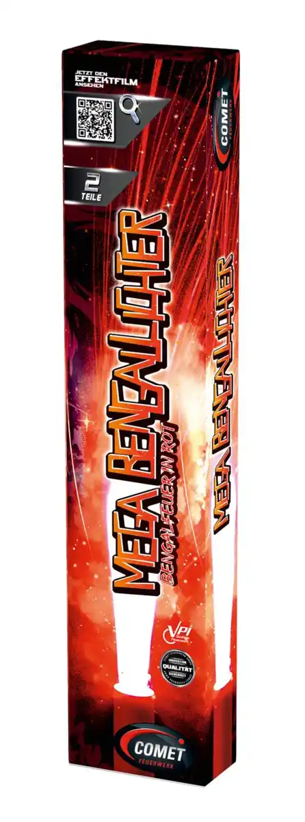 Bild 1 von COMET Jugendfeuerwerk »Mega Bengallichter«, 2-St.-Packg.