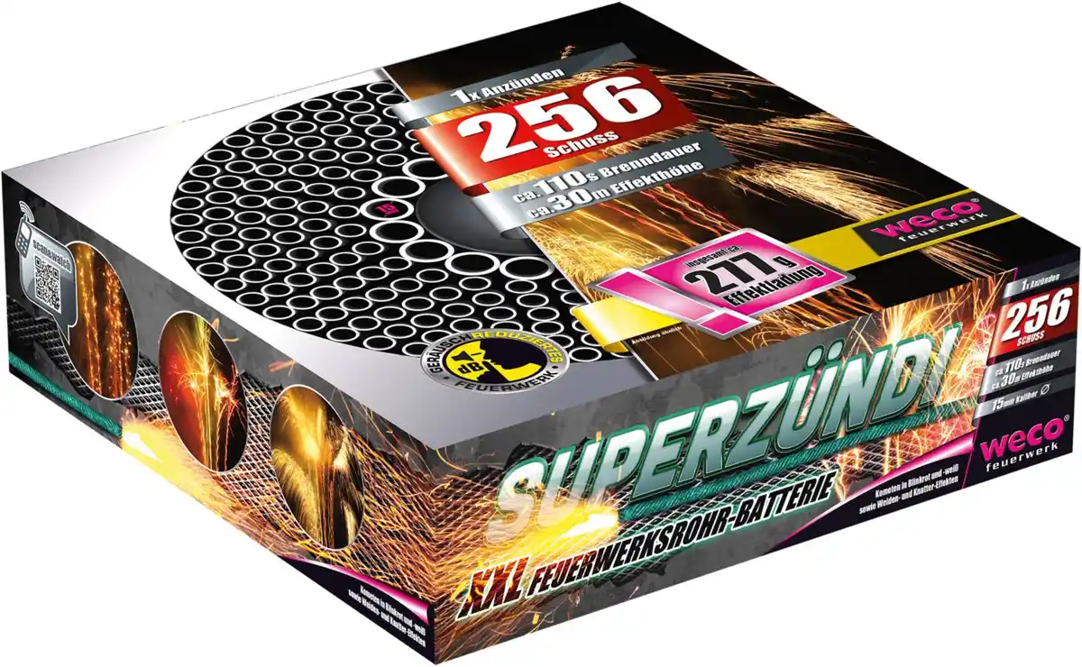 Bild 1 von WECO XXL-Feuerwerksrohr-Batterie »Superzündi«