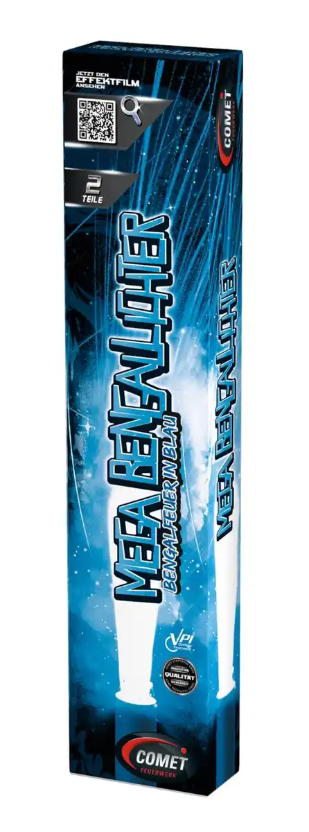 Bild 1 von COMET »Mega Bengallichter« Blau Jugendfeuerwerk, 2-St.-Packg.