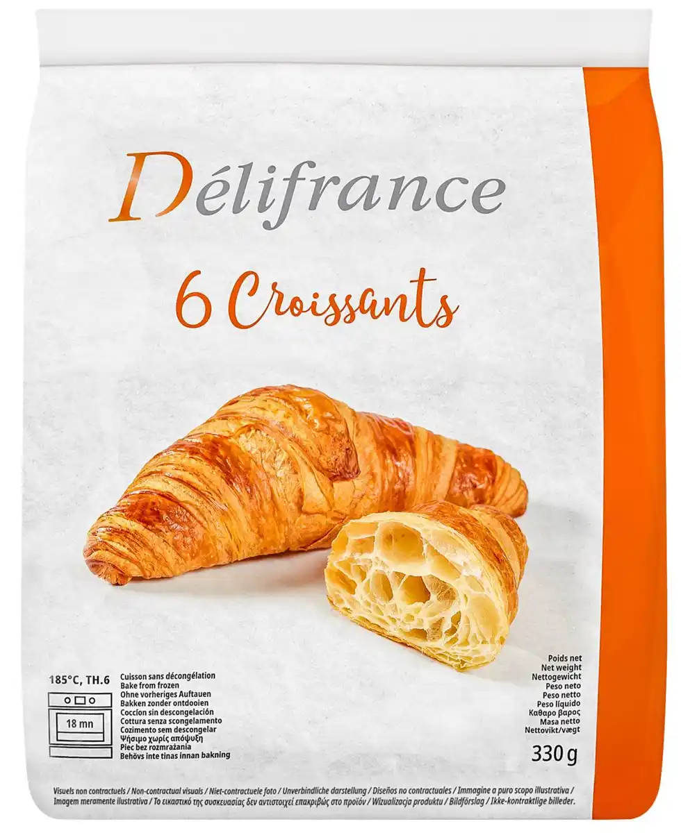 Bild 1 von DÉLIFRANCE Croissants, 6 St. = 330-g-Packg.