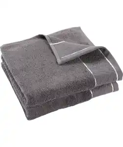 Handtücher mit metallisiertem Garn, grau